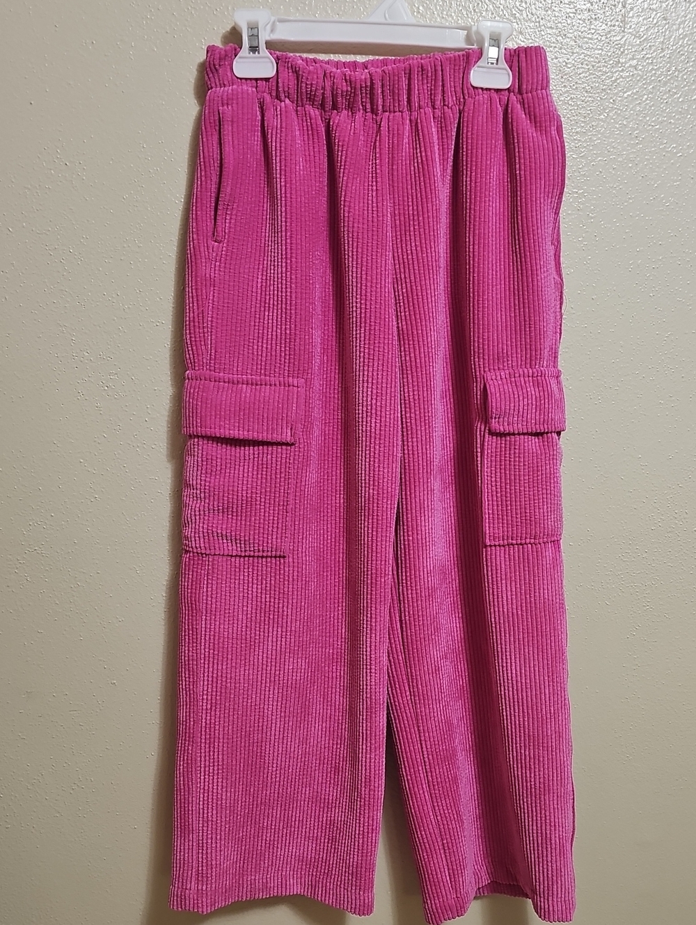 GAP Pink Corduroy Cargo Joggers for Kids